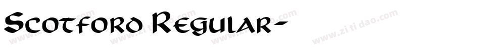 Scotford Regular字体转换